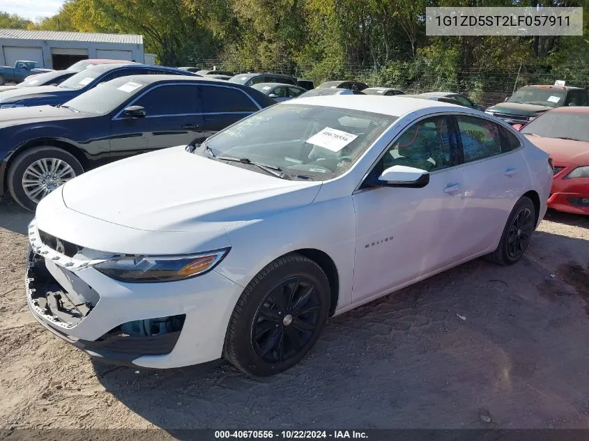 2020 Chevrolet Malibu Fwd Lt VIN: 1G1ZD5ST2LF057911 Lot: 40670556