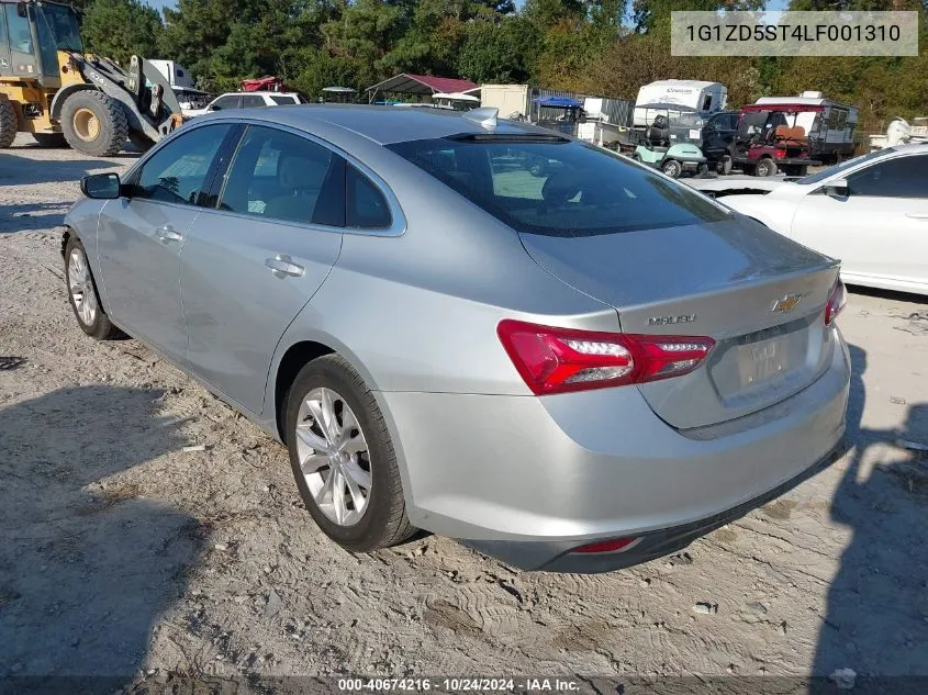 2020 Chevrolet Malibu Fwd Lt VIN: 1G1ZD5ST4LF001310 Lot: 40674216