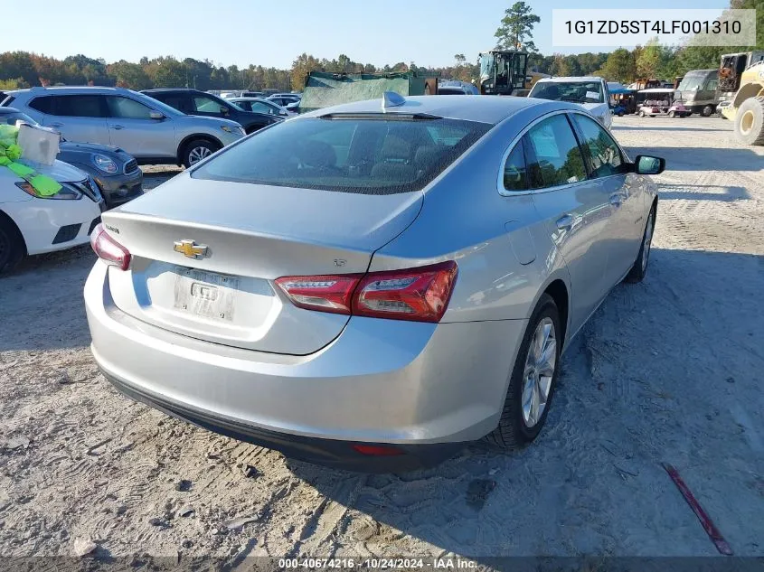 2020 Chevrolet Malibu Fwd Lt VIN: 1G1ZD5ST4LF001310 Lot: 40674216