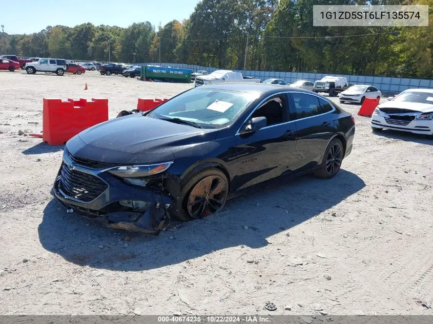 2020 Chevrolet Malibu Fwd Lt VIN: 1G1ZD5ST6LF135574 Lot: 40674235