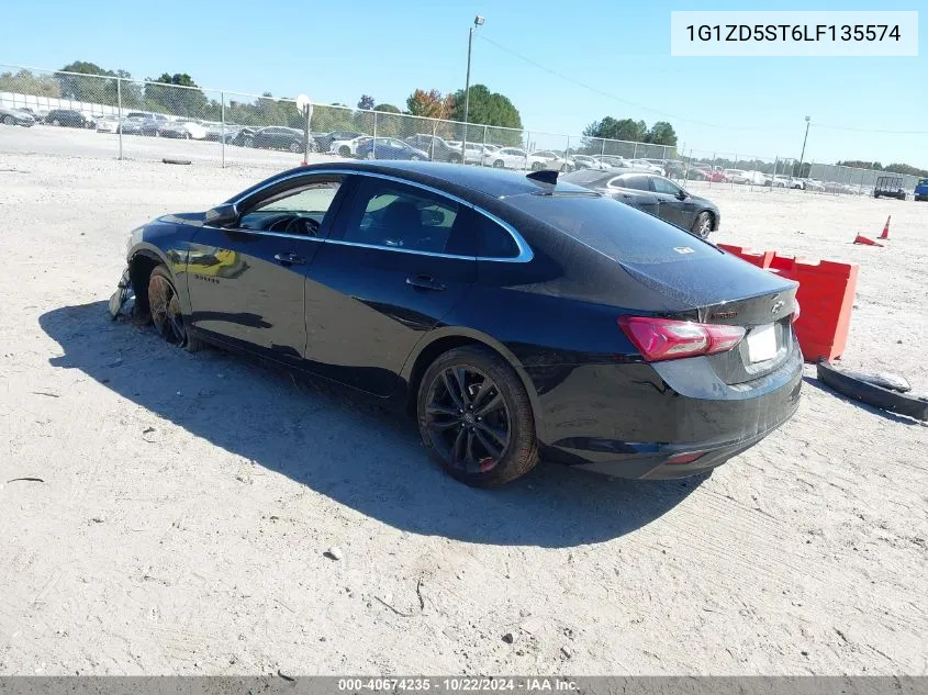 2020 Chevrolet Malibu Fwd Lt VIN: 1G1ZD5ST6LF135574 Lot: 40674235