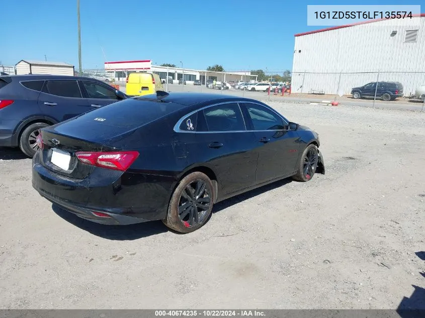 2020 Chevrolet Malibu Fwd Lt VIN: 1G1ZD5ST6LF135574 Lot: 40674235