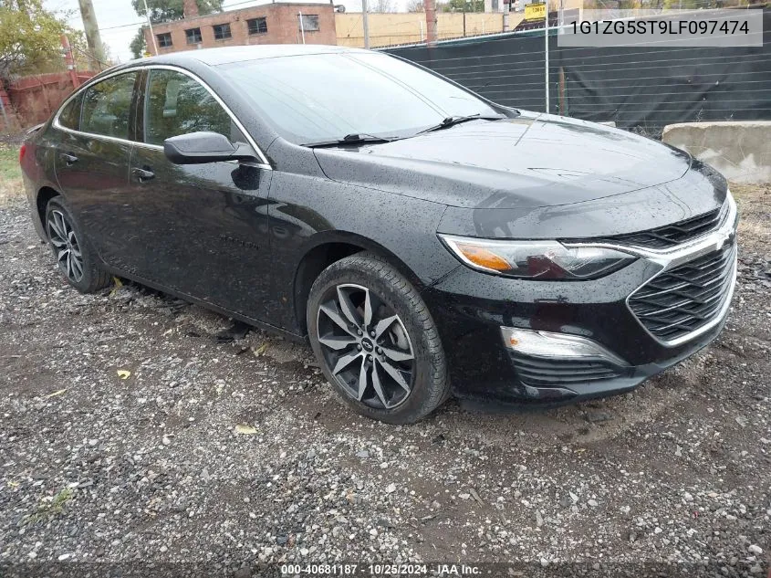 2020 Chevrolet Malibu Fwd Rs VIN: 1G1ZG5ST9LF097474 Lot: 40681187