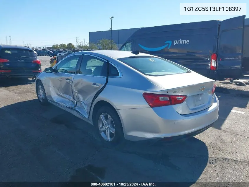 2020 Chevrolet Malibu Fwd 1Fl VIN: 1G1ZC5ST3LF108397 Lot: 40682181