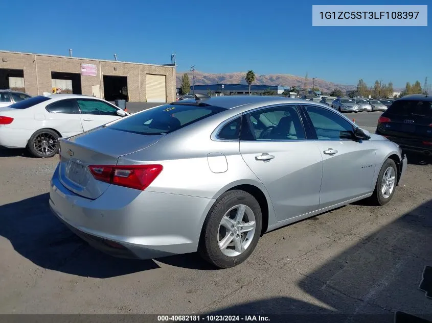 2020 Chevrolet Malibu Fwd 1Fl VIN: 1G1ZC5ST3LF108397 Lot: 40682181