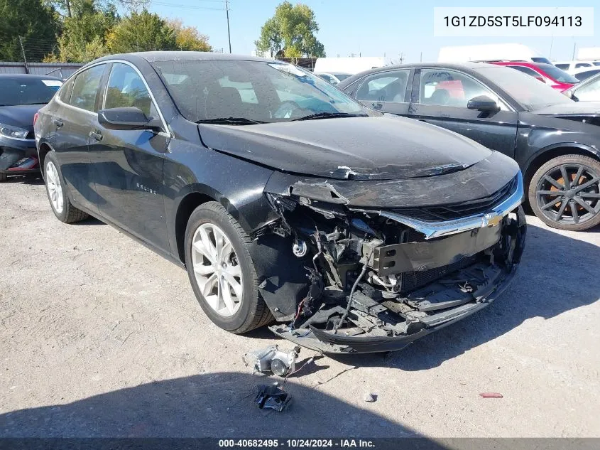 2020 Chevrolet Malibu Fwd Lt VIN: 1G1ZD5ST5LF094113 Lot: 40682495