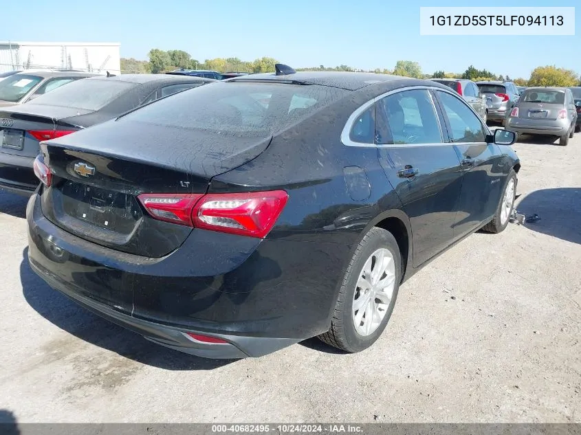 2020 Chevrolet Malibu Fwd Lt VIN: 1G1ZD5ST5LF094113 Lot: 40682495