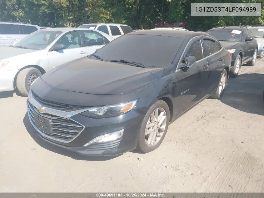 2020 Chevrolet Malibu Fwd Lt VIN: 1G1ZD5ST4LF094989 Lot: 40691183