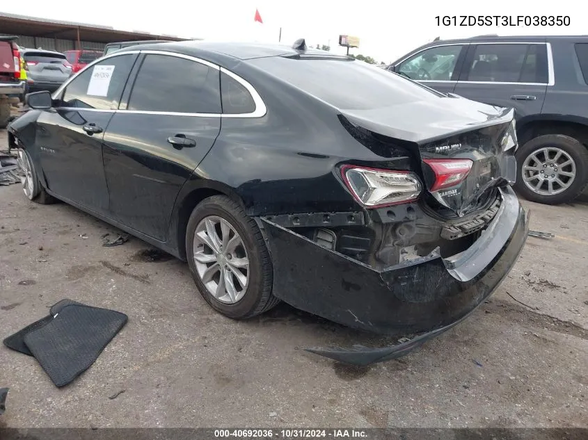 2020 Chevrolet Malibu Fwd Lt VIN: 1G1ZD5ST3LF038350 Lot: 40692036