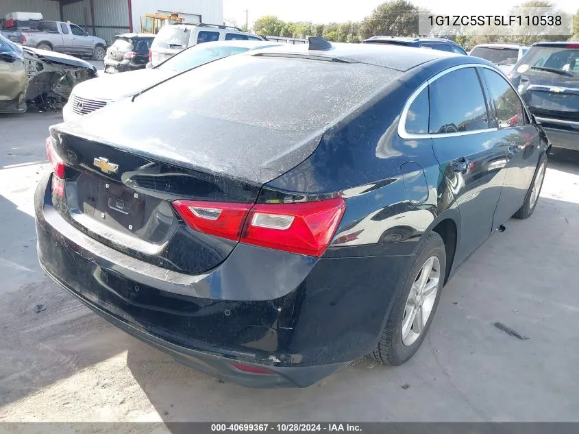 2020 Chevrolet Malibu Fwd 1Fl VIN: 1G1ZC5ST5LF110538 Lot: 40699367