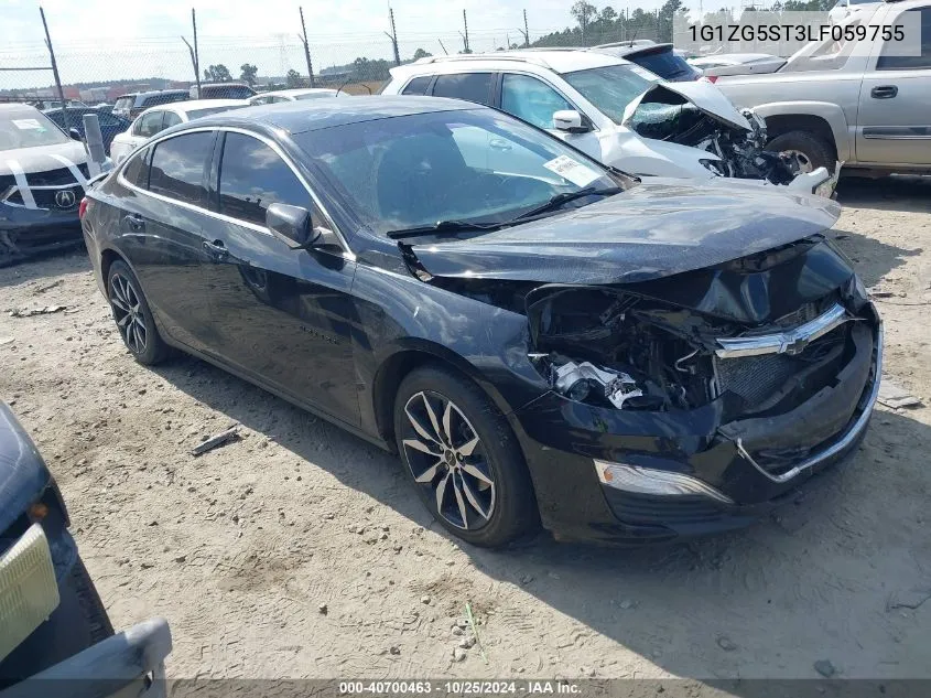 2020 Chevrolet Malibu Fwd Rs VIN: 1G1ZG5ST3LF059755 Lot: 40700463