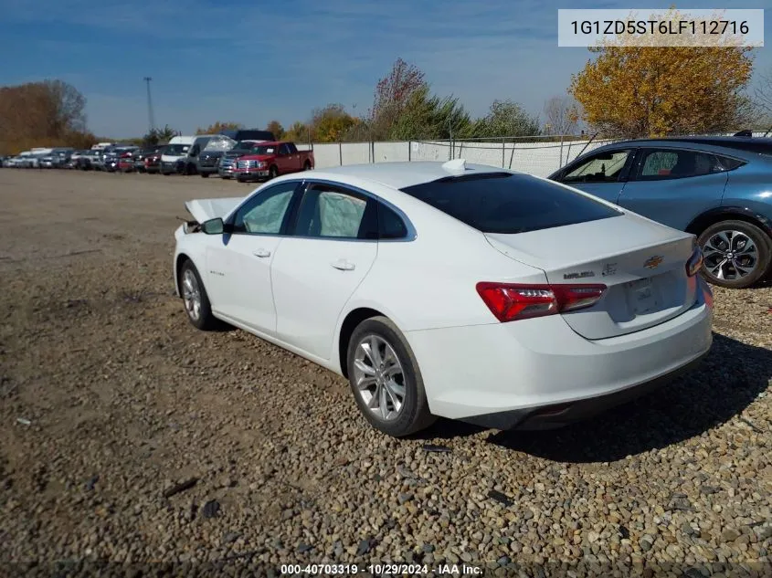 2020 Chevrolet Malibu Fwd Lt VIN: 1G1ZD5ST6LF112716 Lot: 40703319