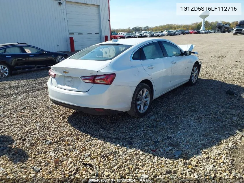 2020 Chevrolet Malibu Fwd Lt VIN: 1G1ZD5ST6LF112716 Lot: 40703319