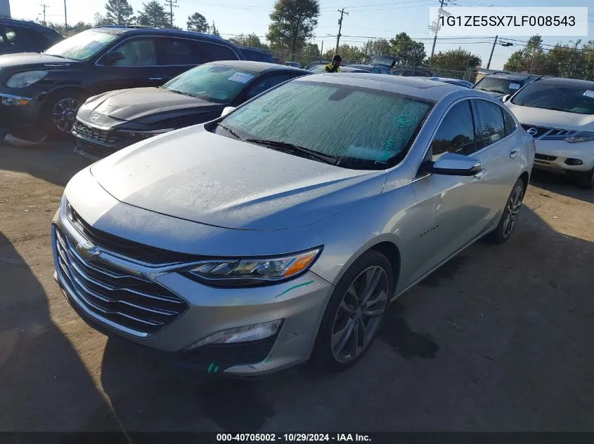 2020 Chevrolet Malibu Fwd Premier VIN: 1G1ZE5SX7LF008543 Lot: 40705002