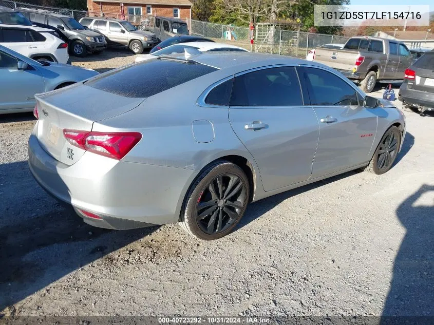 2020 Chevrolet Malibu Fwd Lt VIN: 1G1ZD5ST7LF154716 Lot: 40723292