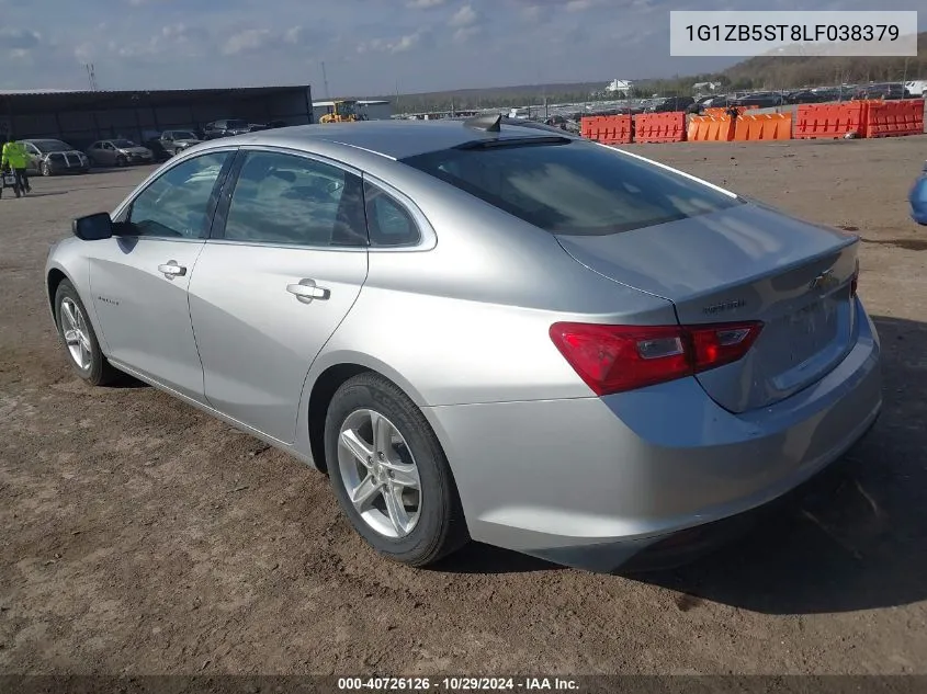 2020 Chevrolet Malibu Fwd Ls VIN: 1G1ZB5ST8LF038379 Lot: 40726126