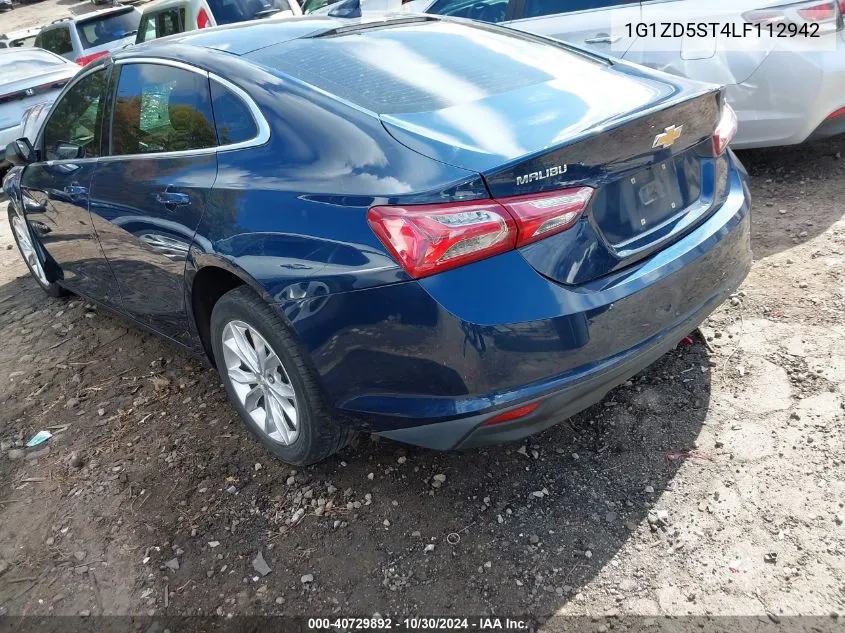 2020 Chevrolet Malibu Fwd Lt VIN: 1G1ZD5ST4LF112942 Lot: 40729892