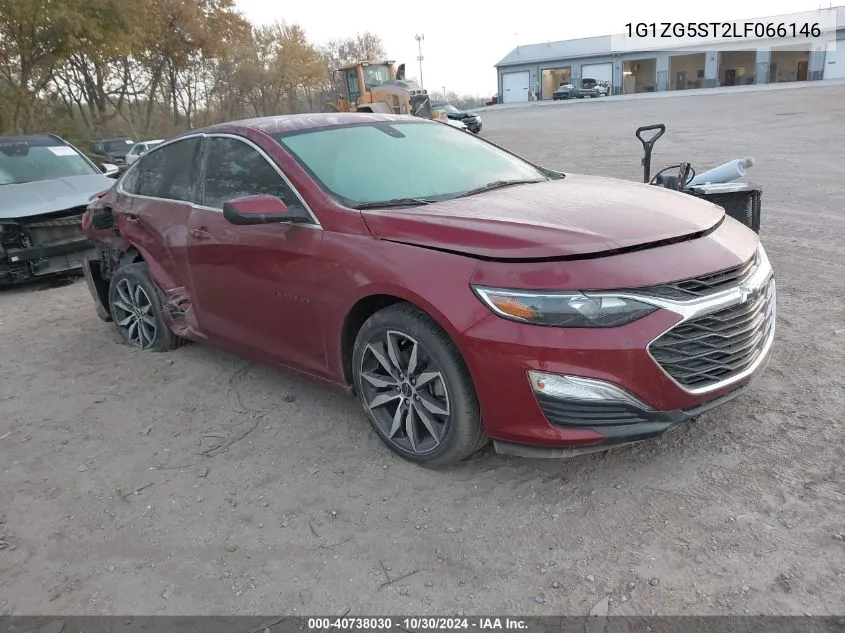 2020 Chevrolet Malibu Fwd Rs VIN: 1G1ZG5ST2LF066146 Lot: 40738030