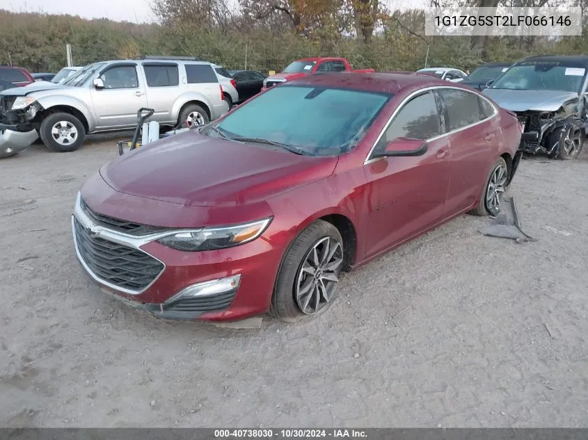 2020 Chevrolet Malibu Fwd Rs VIN: 1G1ZG5ST2LF066146 Lot: 40738030