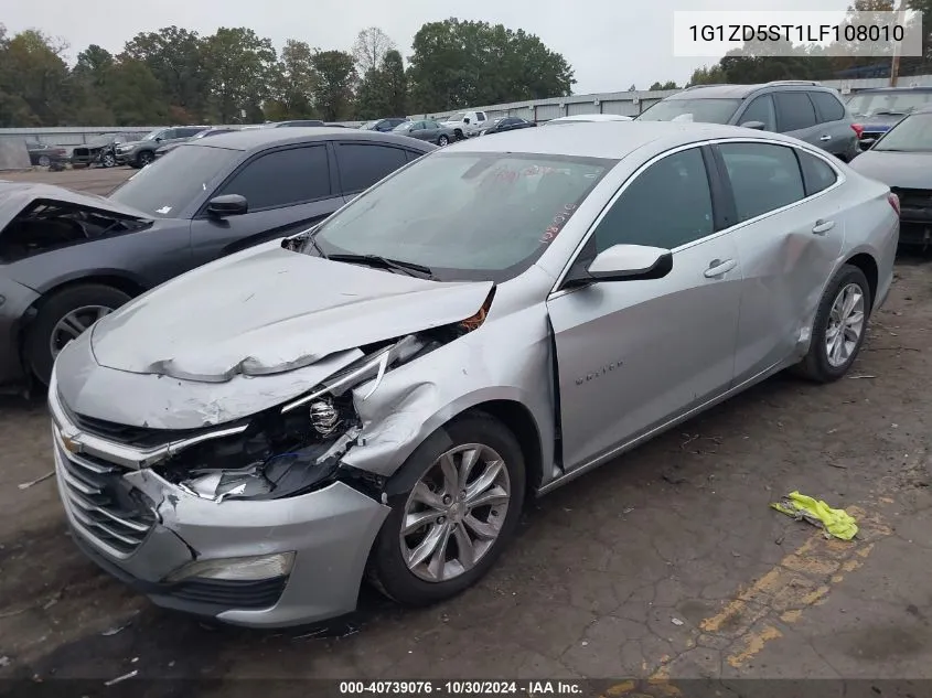 2020 Chevrolet Malibu Fwd Lt VIN: 1G1ZD5ST1LF108010 Lot: 40739076