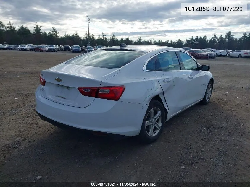 2020 Chevrolet Malibu Fwd Ls VIN: 1G1ZB5ST8LF077229 Lot: 40751821