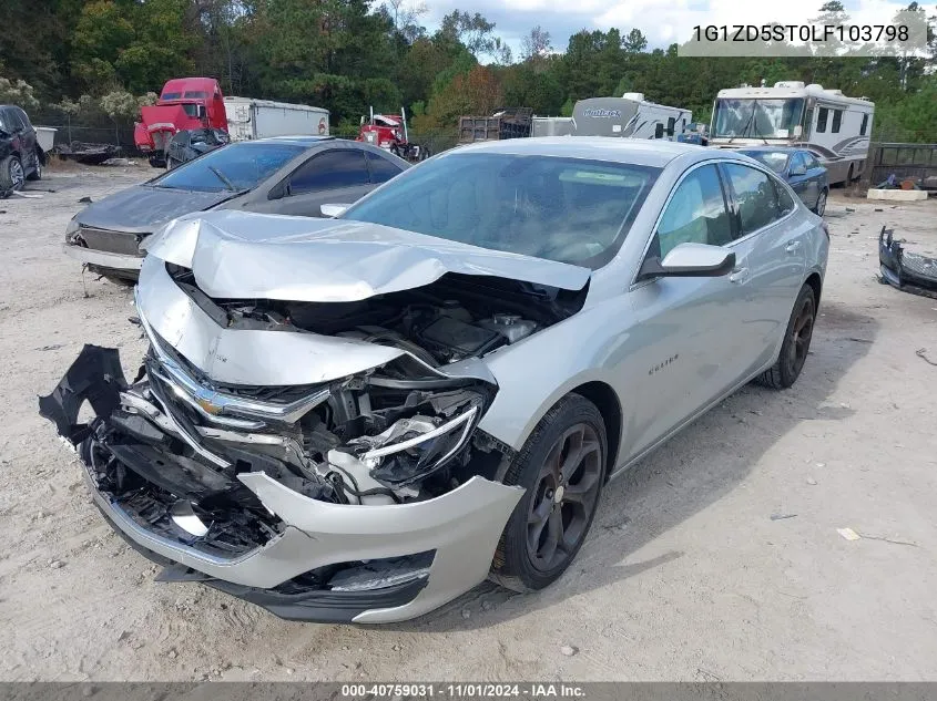 2020 Chevrolet Malibu Fwd Lt VIN: 1G1ZD5ST0LF103798 Lot: 40759031