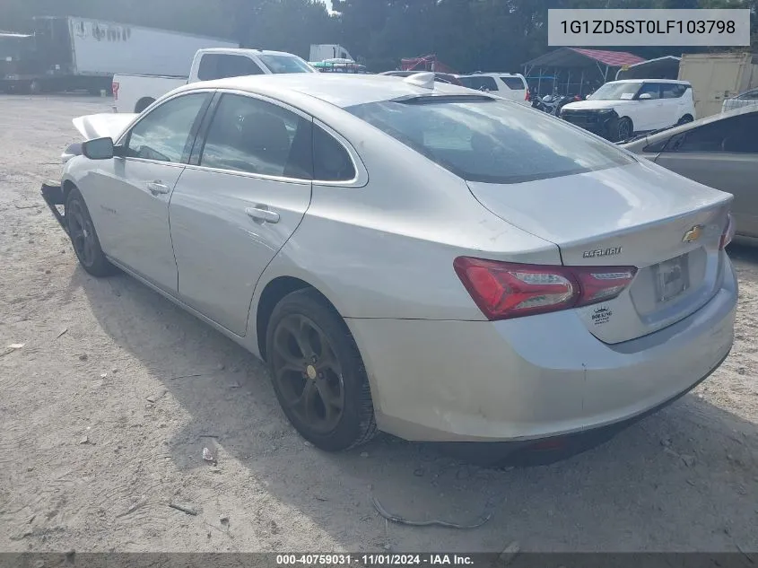 2020 Chevrolet Malibu Fwd Lt VIN: 1G1ZD5ST0LF103798 Lot: 40759031