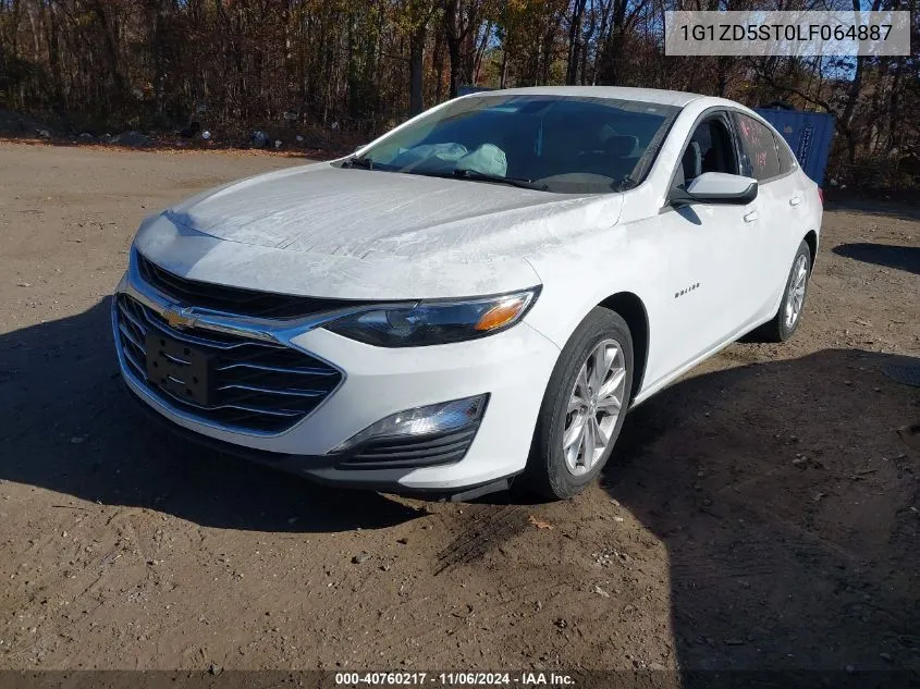 2020 Chevrolet Malibu Fwd Lt VIN: 1G1ZD5ST0LF064887 Lot: 40760217