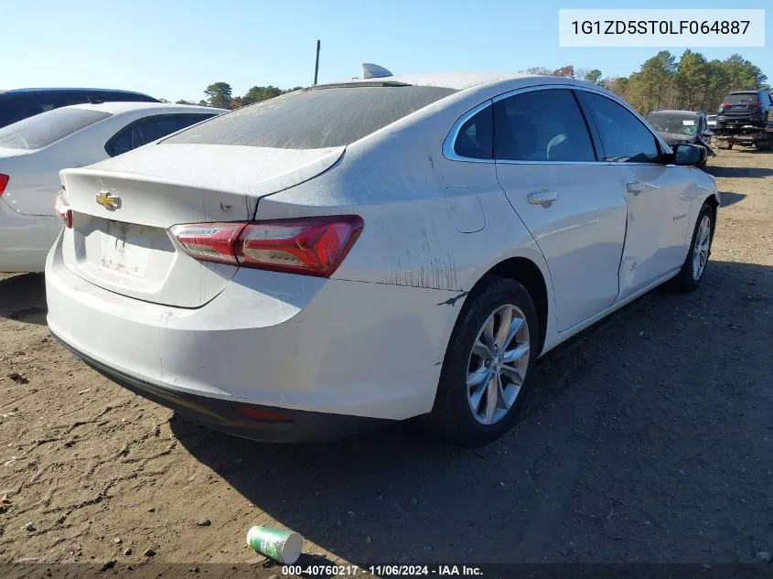 2020 Chevrolet Malibu Fwd Lt VIN: 1G1ZD5ST0LF064887 Lot: 40760217