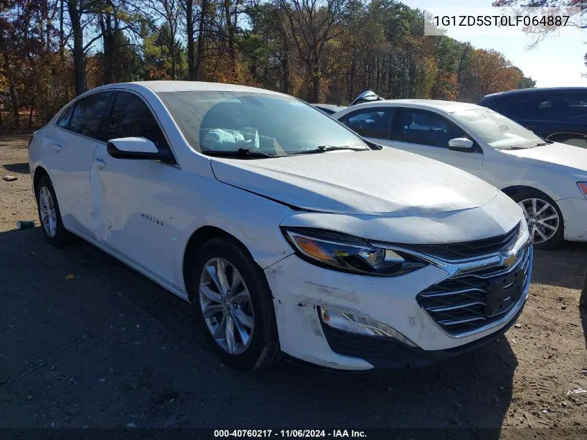 2020 Chevrolet Malibu Fwd Lt VIN: 1G1ZD5ST0LF064887 Lot: 40760217