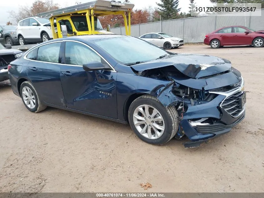 2020 Chevrolet Malibu Fwd Lt VIN: 1G1ZD5ST0LF093547 Lot: 40761074