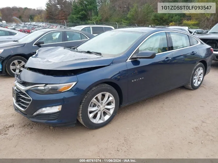 2020 Chevrolet Malibu Fwd Lt VIN: 1G1ZD5ST0LF093547 Lot: 40761074