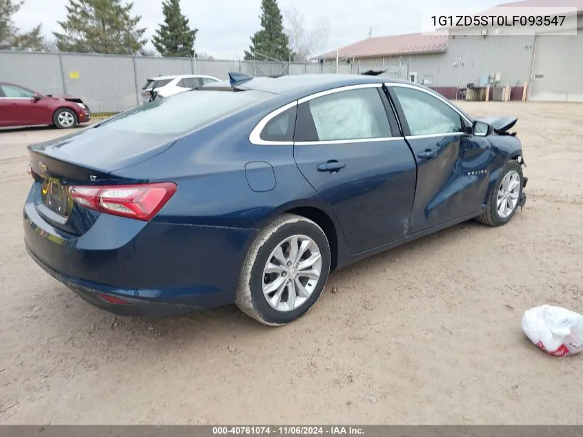 2020 Chevrolet Malibu Fwd Lt VIN: 1G1ZD5ST0LF093547 Lot: 40761074