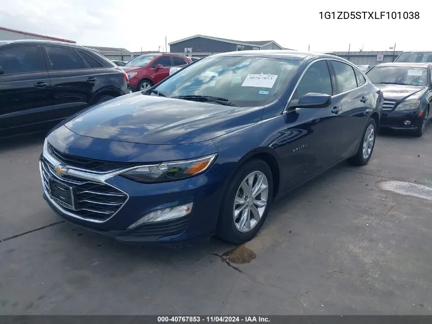 2020 Chevrolet Malibu Fwd Lt VIN: 1G1ZD5STXLF101038 Lot: 40767853