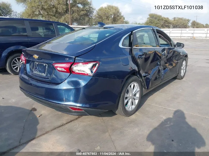 2020 Chevrolet Malibu Fwd Lt VIN: 1G1ZD5STXLF101038 Lot: 40767853