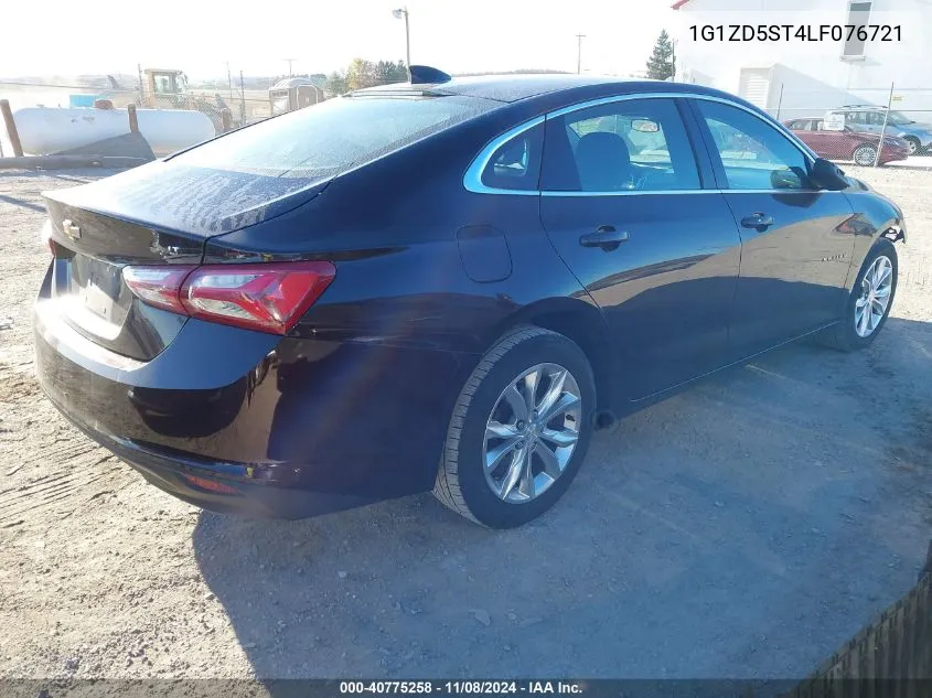 2020 Chevrolet Malibu Fwd Lt VIN: 1G1ZD5ST4LF076721 Lot: 40775258