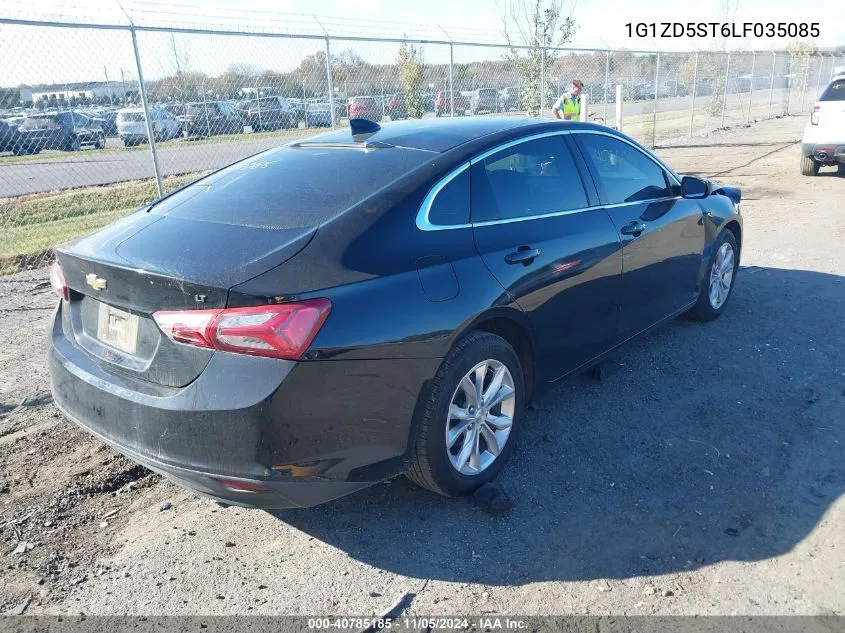 2020 Chevrolet Malibu Fwd Lt VIN: 1G1ZD5ST6LF035085 Lot: 40785185