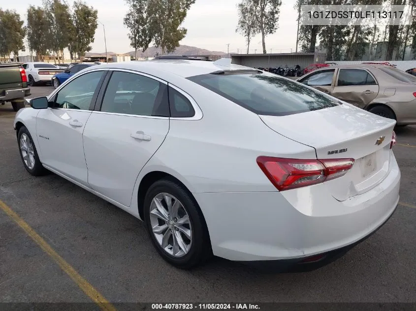 2020 Chevrolet Malibu Fwd Lt VIN: 1G1ZD5ST0LF113117 Lot: 40787923