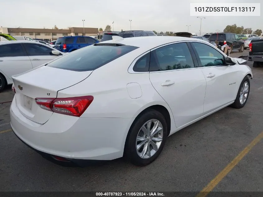 2020 Chevrolet Malibu Fwd Lt VIN: 1G1ZD5ST0LF113117 Lot: 40787923