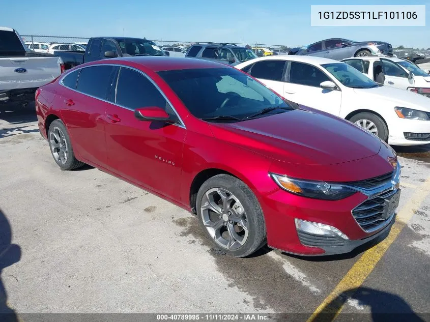 2020 Chevrolet Malibu Fwd Lt VIN: 1G1ZD5ST1LF101106 Lot: 40789995