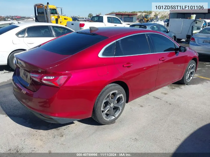 2020 Chevrolet Malibu Fwd Lt VIN: 1G1ZD5ST1LF101106 Lot: 40789995