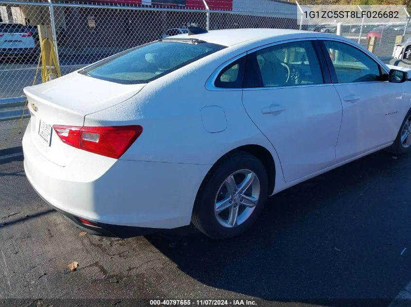 2020 Chevrolet Malibu Fwd 1Fl VIN: 1G1ZC5ST8LF026682 Lot: 40797655