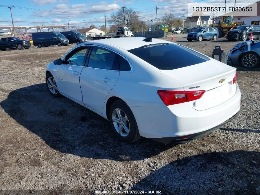 2020 Chevrolet Malibu Fwd Ls VIN: 1G1ZB5ST7LF080655 Lot: 40799154