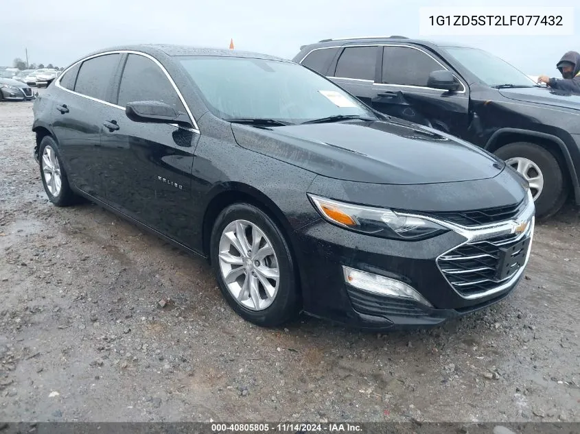 2020 Chevrolet Malibu Fwd Lt VIN: 1G1ZD5ST2LF077432 Lot: 40805805