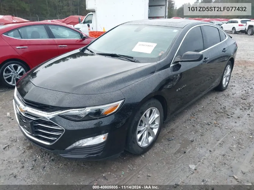 2020 Chevrolet Malibu Fwd Lt VIN: 1G1ZD5ST2LF077432 Lot: 40805805