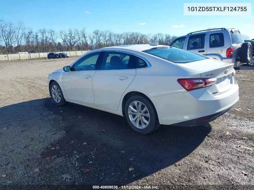 2020 Chevrolet Malibu Fwd Lt VIN: 1G1ZD5STXLF124755 Lot: 40809038