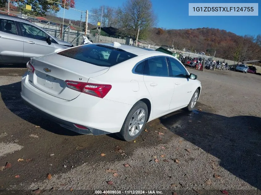 2020 Chevrolet Malibu Fwd Lt VIN: 1G1ZD5STXLF124755 Lot: 40809038