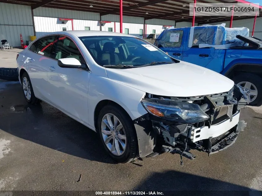 2020 Chevrolet Malibu Fwd Lt VIN: 1G1ZD5ST7LF006694 Lot: 40818944