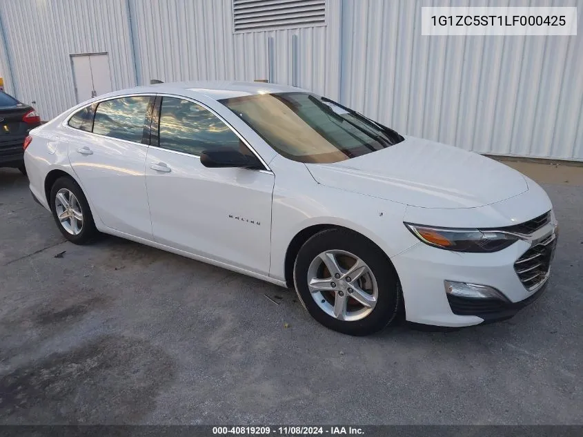 2020 Chevrolet Malibu Fwd 1Fl VIN: 1G1ZC5ST1LF000425 Lot: 40819209