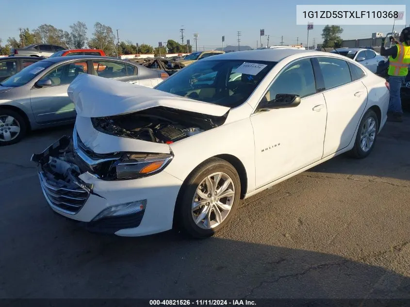 2020 Chevrolet Malibu Fwd Lt VIN: 1G1ZD5STXLF110368 Lot: 40821526